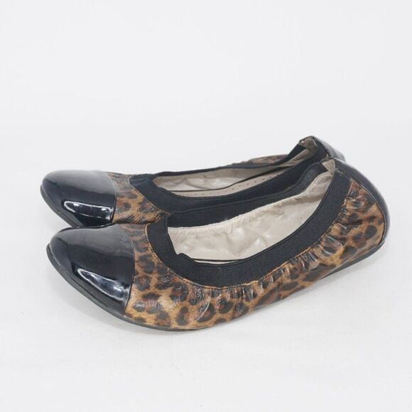 Adrienne Vittadini 'Vienna' Animal Print Cap Toe Ballet Flats, Size 7 - Picture 4 of 9
